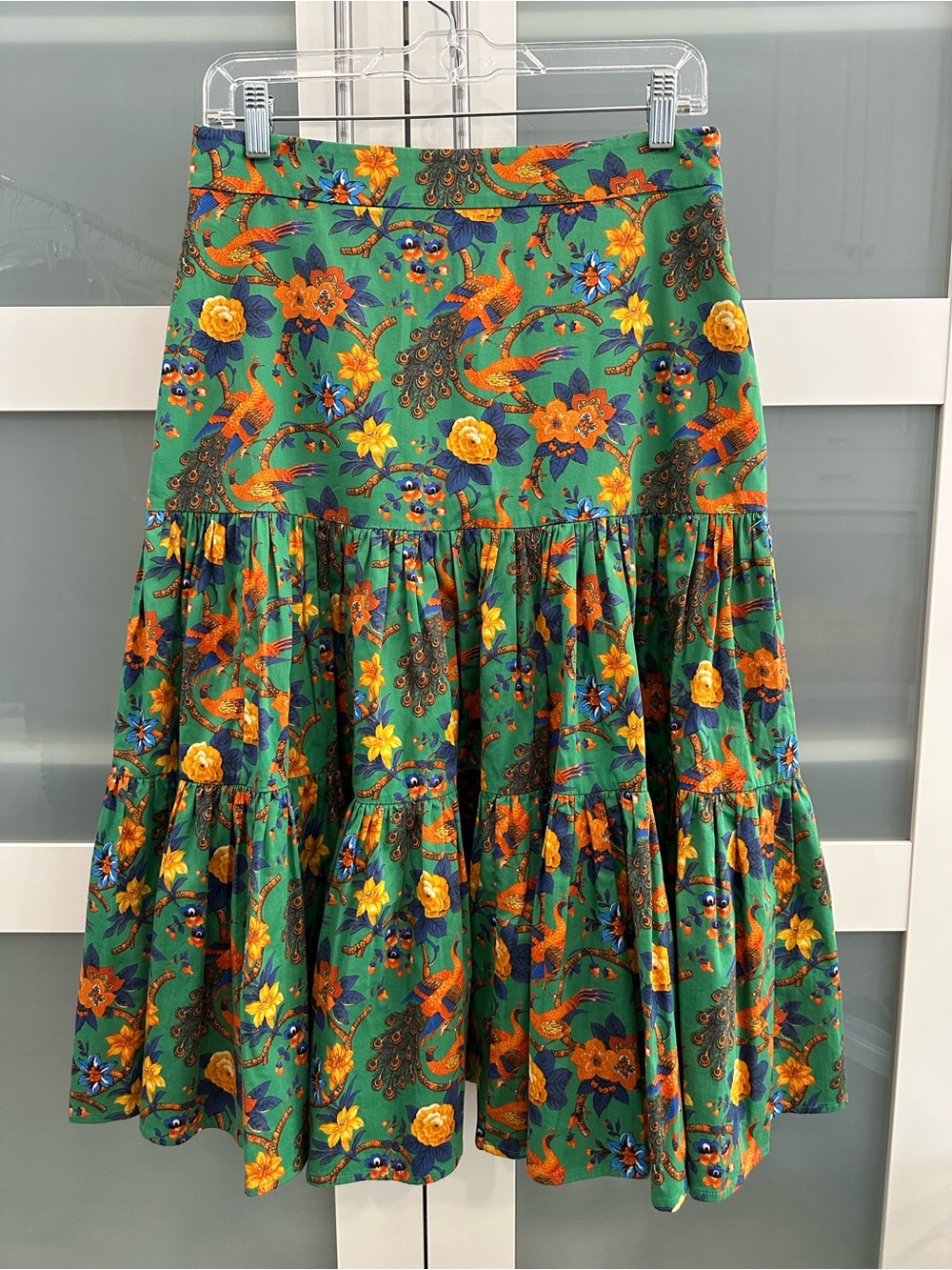 La DoubleJ printed cotton maxi skirt.